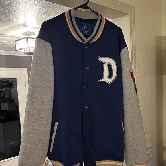 Disney Other - Disney Navy and Gray Varsity Jacket